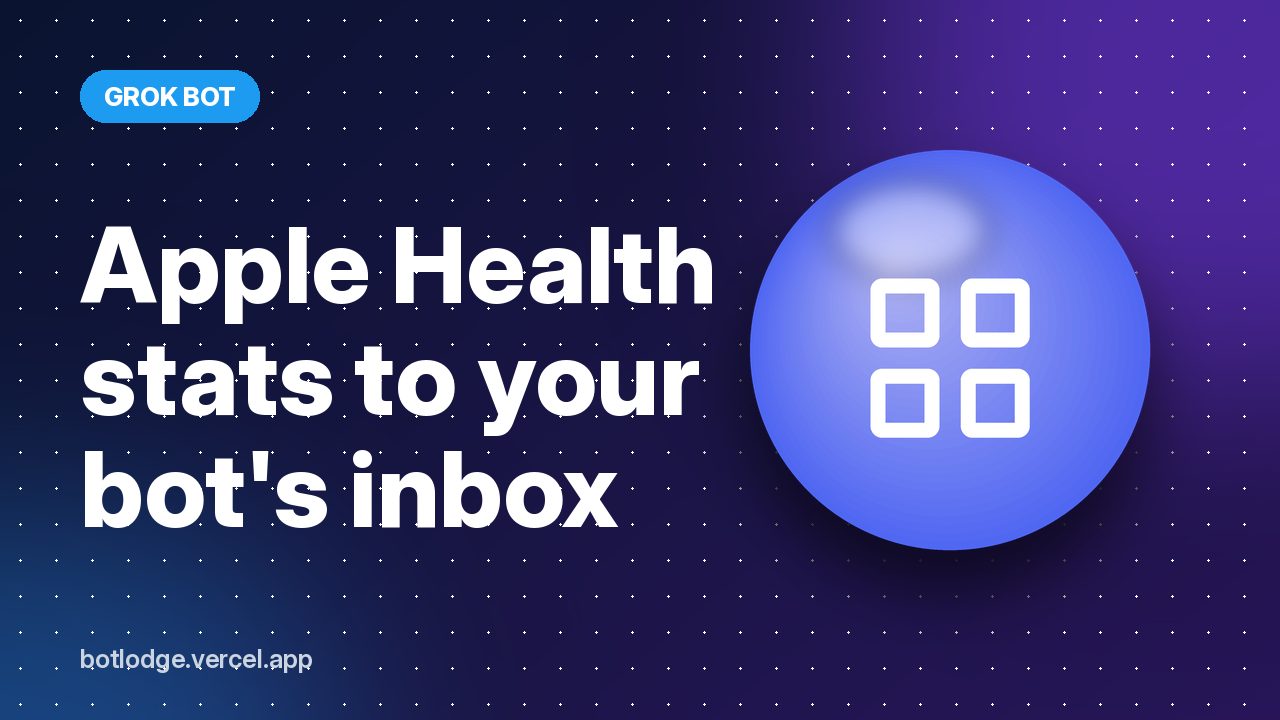 Apple Health stats to your bot's inbox