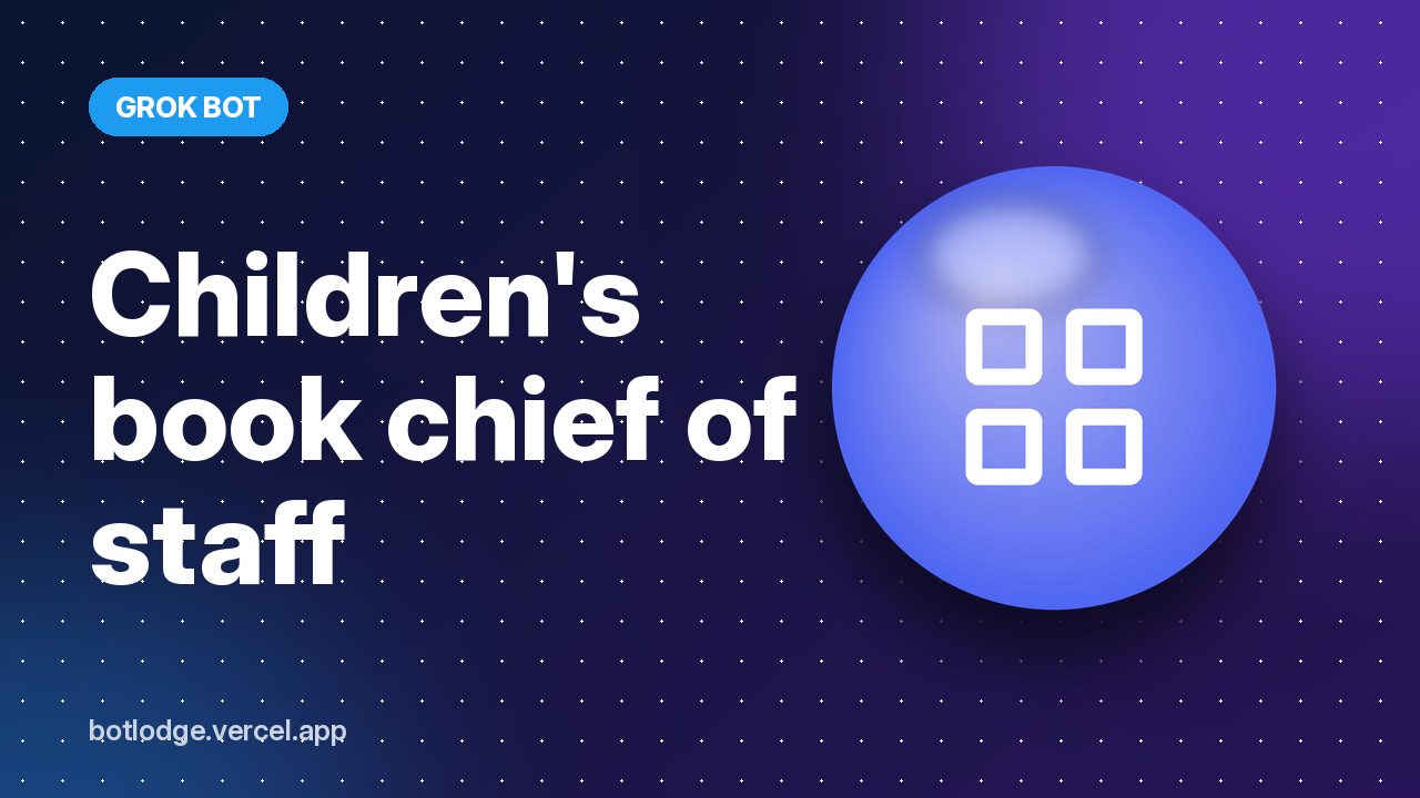 Children's book chief of staff