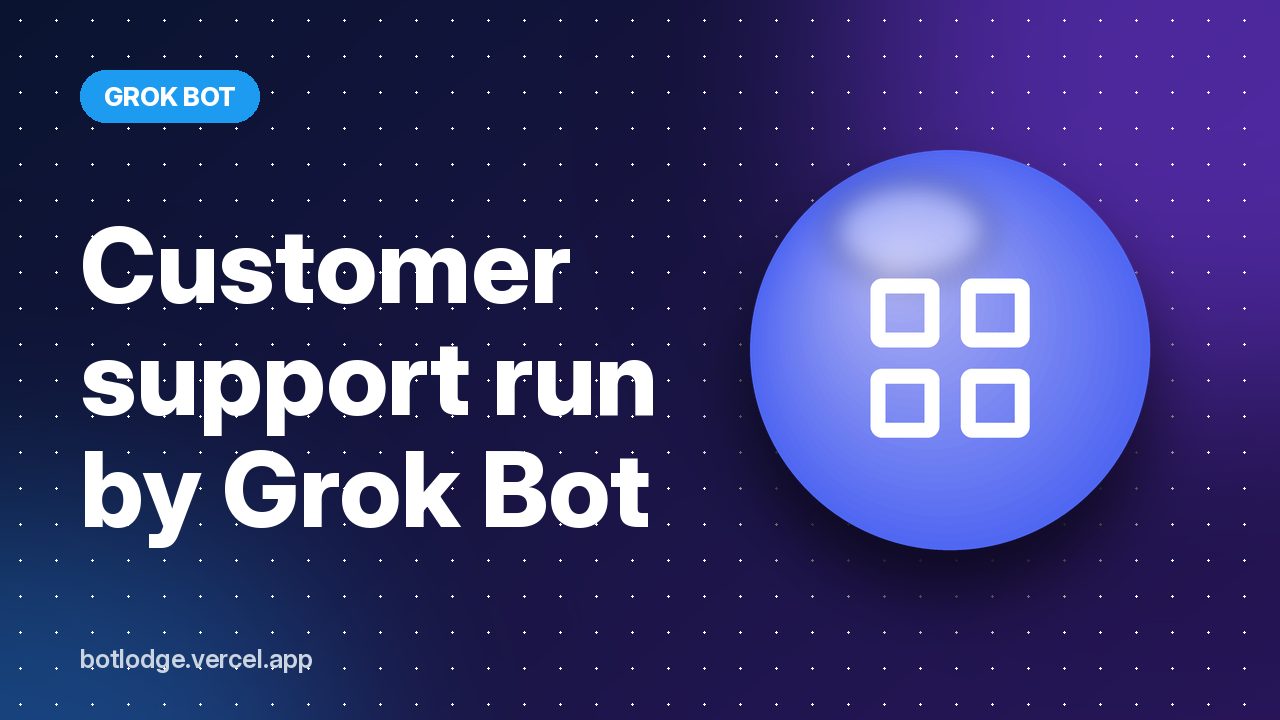 Customer support run by Grok Bot