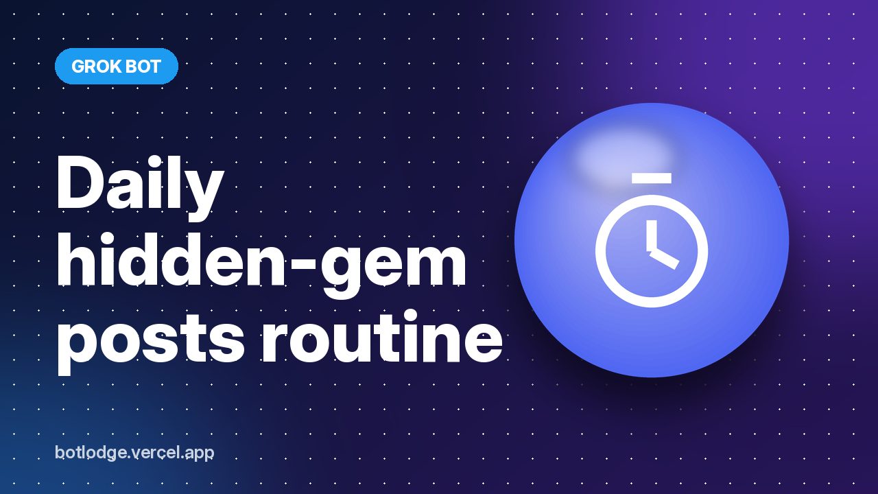 Daily hidden-gem posts routine