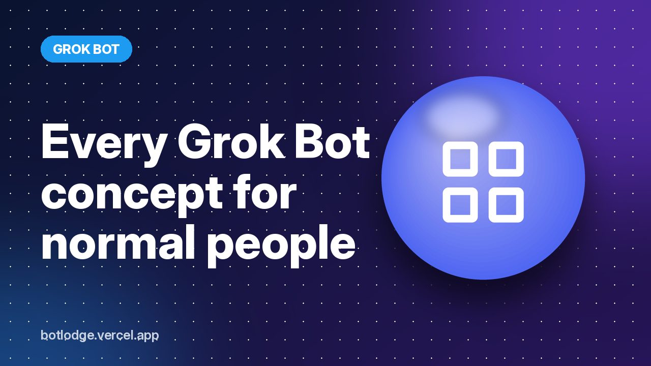 Every Grok Bot concept for normal people