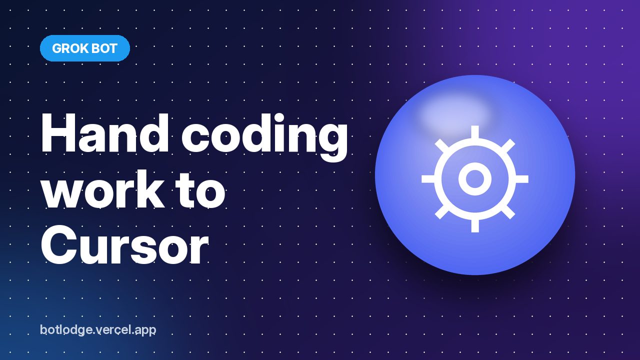 Hand coding work to Cursor
