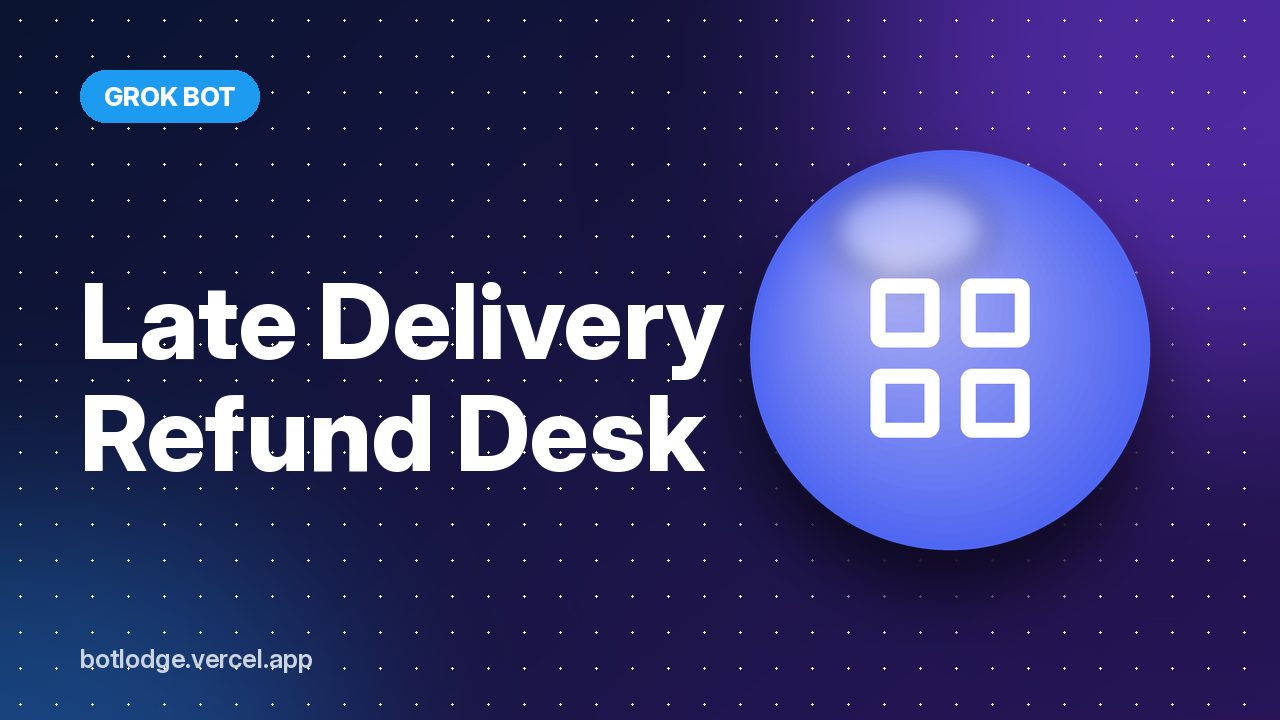 Late Delivery Refund Desk: get money back on late guaranteed shipments