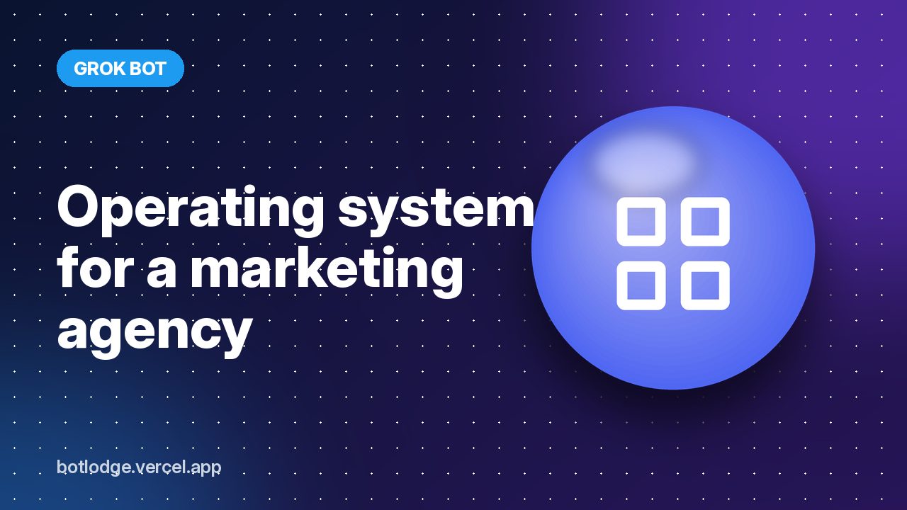 Operating system for a marketing agency