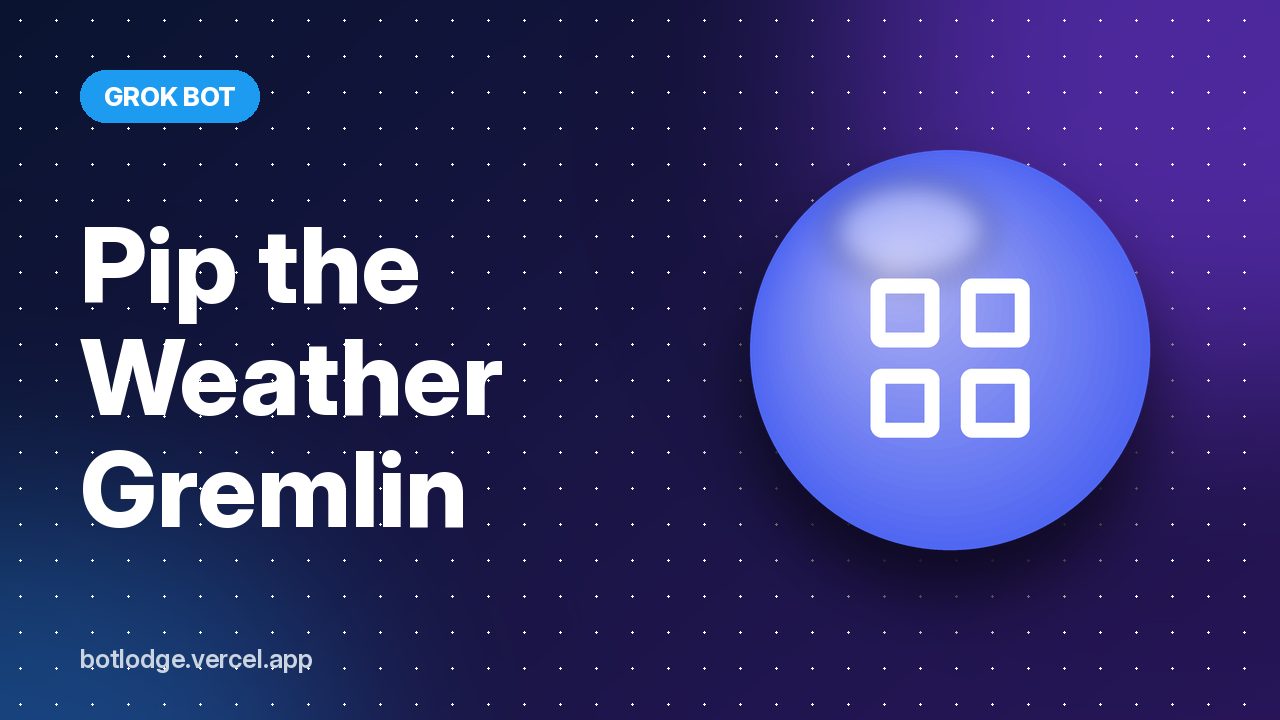 Pip the Weather Gremlin: funny forecasts and real storm alerts