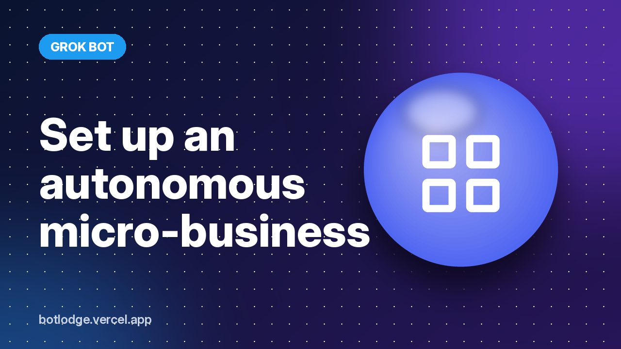 Set up an autonomous micro-business