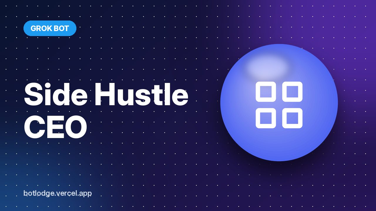 Side Hustle CEO: interview you, then build and run a microbusiness