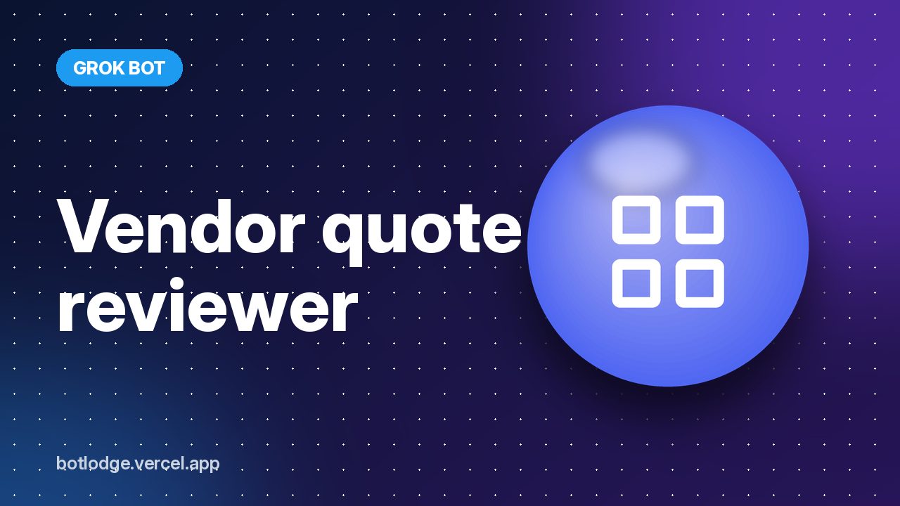 Vendor quote reviewer