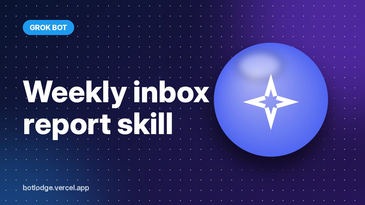 Weekly inbox report skill