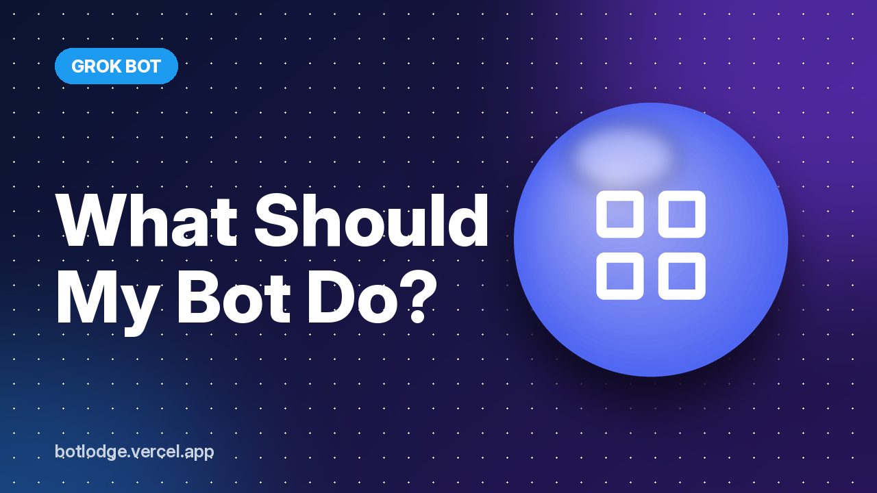 What Should My Bot Do?: pick your bot's first job