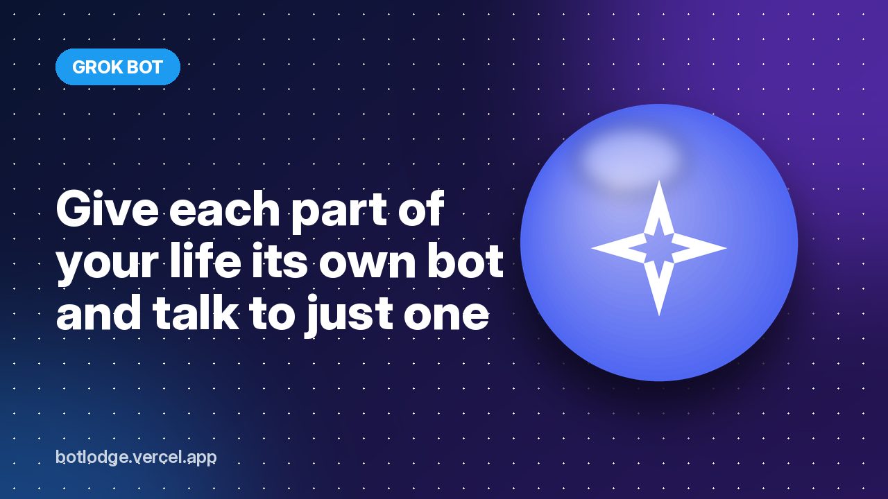 Give each part of your life its own bot and talk to just one