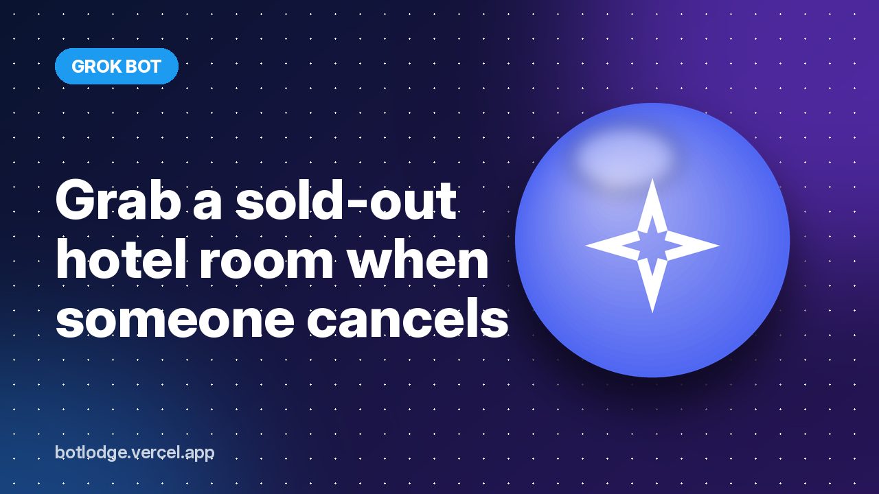 Grab a sold-out hotel room when someone cancels