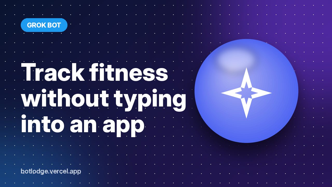 Track fitness without typing into an app