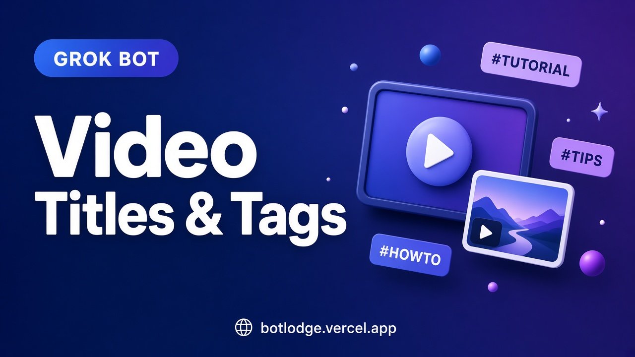 Turn a finished YouTube edit into titles, tags and thumbnail options