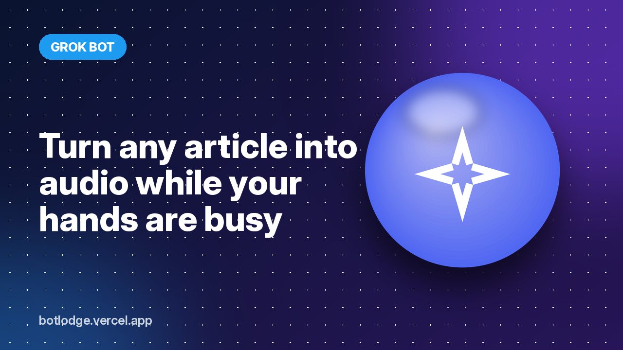 Turn any article into audio while your hands are busy